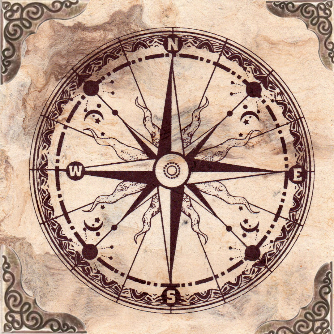 MANDALA ROSA DE LOS VIENTOS VIRTUAL
